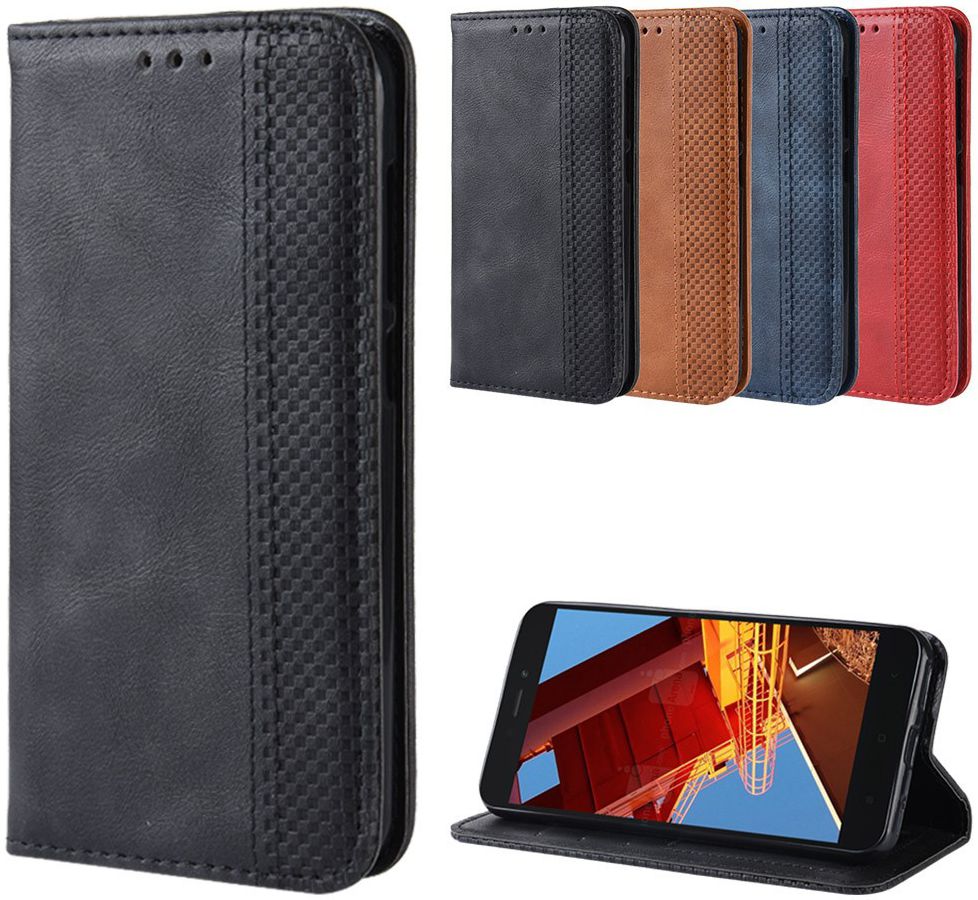 Redmi Go Vintage Portemonnee Hoesje Zwart afbeelding 7