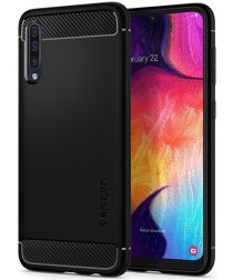 Spigen Rugged Armor Samsung Galaxy A50 Hoesje Matte Zwart