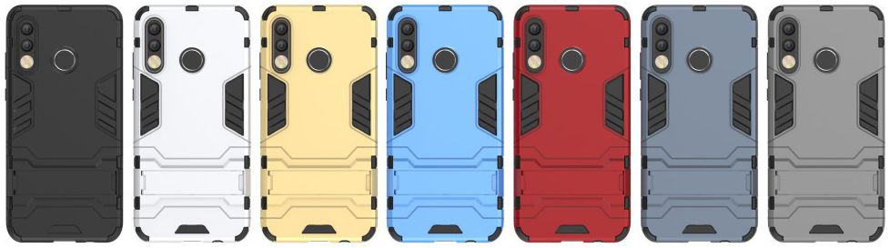 Huawei P30 Lite Hybride Kickstand Hoesje Zwart afbeelding 10