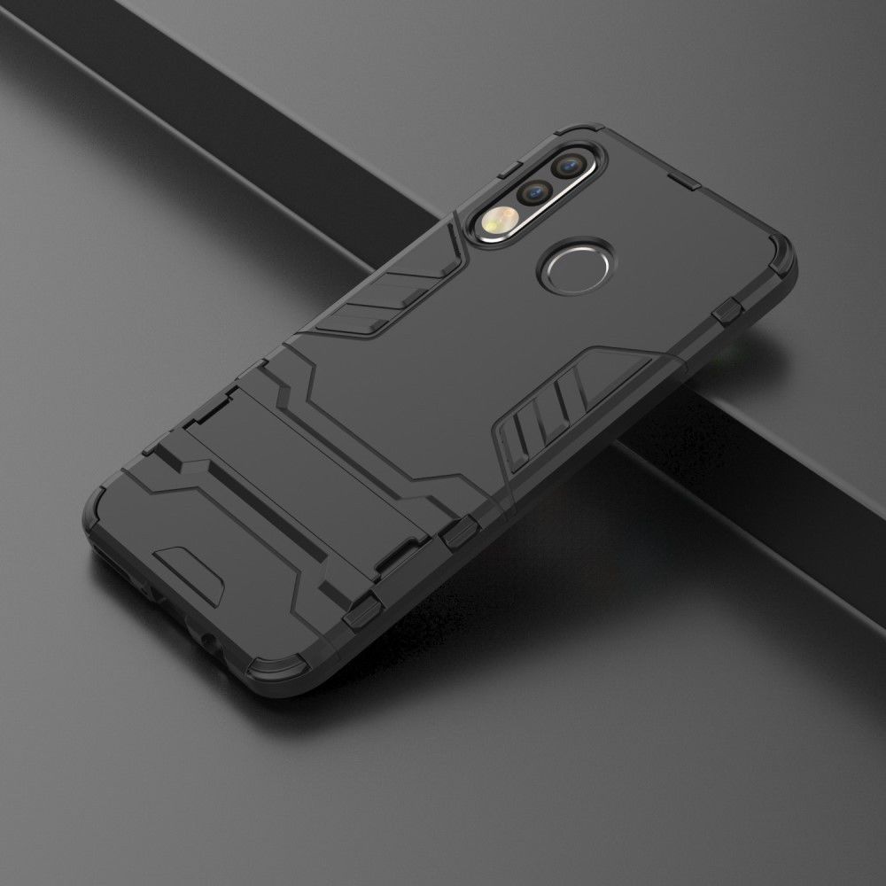 Huawei P30 Lite Hybride Kickstand Hoesje Zwart afbeelding 9