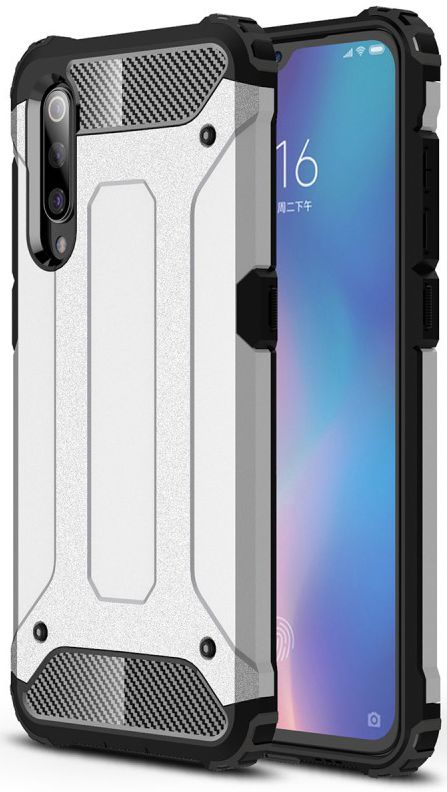 Xiaomi Mi 9 Hybride Hoesje Zilver afbeelding 1
