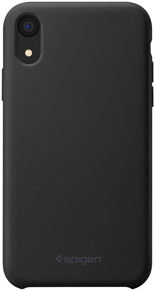 Spigen iPhone XR Case Silicone Fit Black afbeelding 2
