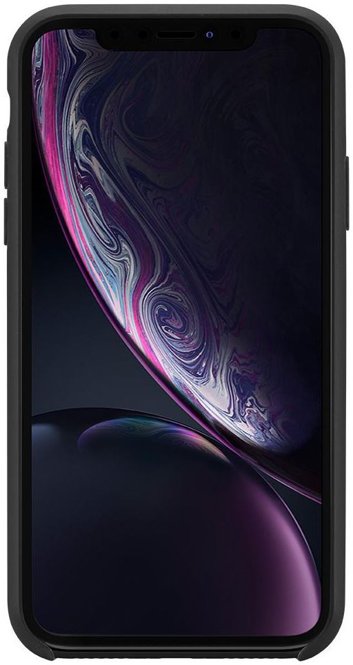 Spigen iPhone XR Case Silicone Fit Black afbeelding 6