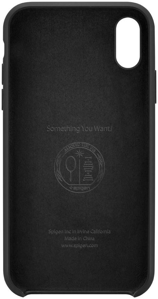 Spigen iPhone XR Case Silicone Fit Black afbeelding 7