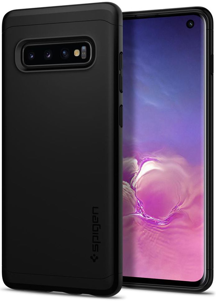 Spigen Thin Fit Classic Hoesje Samsung Galaxy S10 Zwart afbeelding 1
