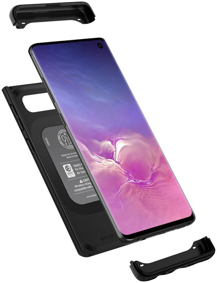 Spigen Thin Fit Classic Hoesje Samsung Galaxy S10 Zwart afbeelding 3