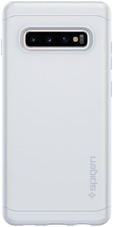 Spigen Thin Fit Classic Hoesje Samsung Galaxy S10 Wit afbeelding 2