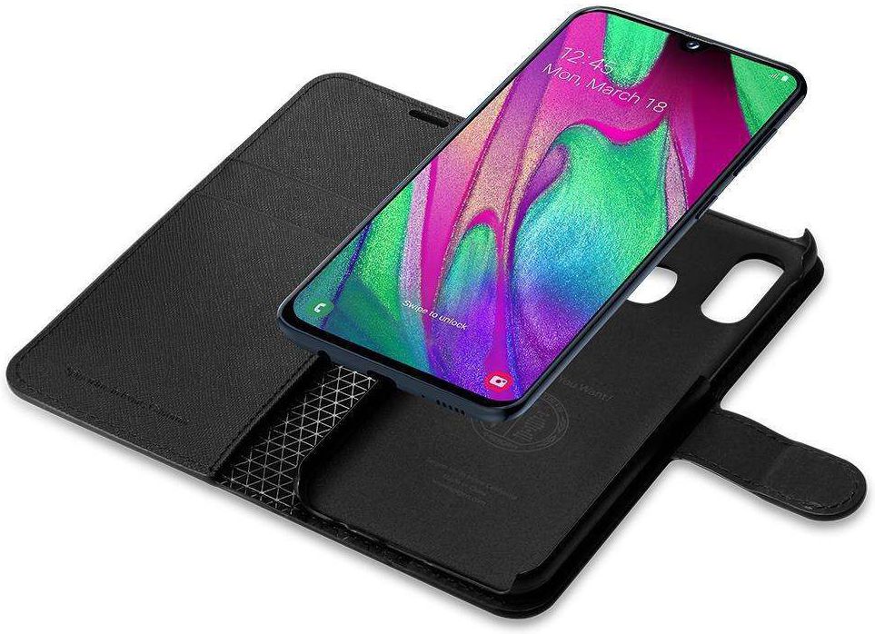 Spigen Wallet S Book Case Samsung Galaxy A40 Zwart afbeelding 7