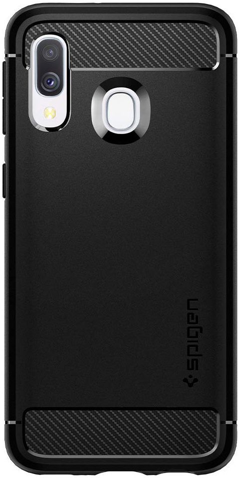 Spigen Rugged Armor Hoesje Samsung Galaxy A40 Matte Black afbeelding 2