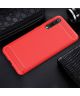 Xiaomi Mi 9 Geborsteld TPU Hoesje Rood