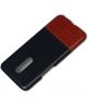 OnePlus 7 Pro Leren Coating Hardcase Zwart