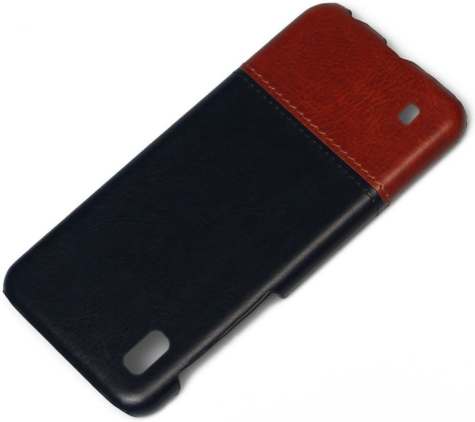 Samsung Galaxy A10 KSQ Bi-color Leren Hardcase Zwart afbeelding 3