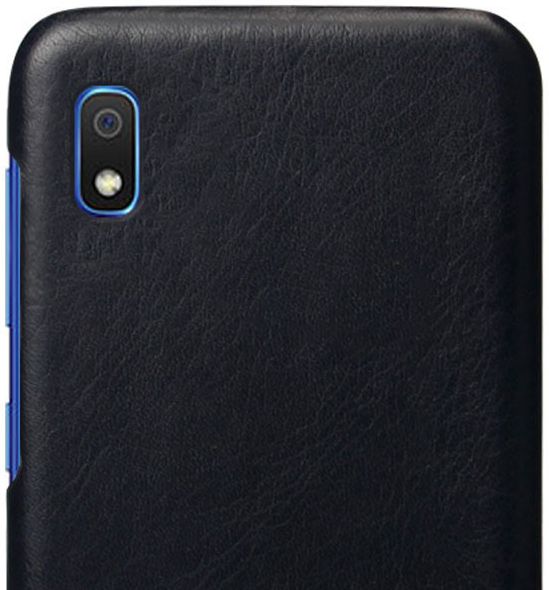Samsung Galaxy A10 KSQ Bi-color Leren Hardcase Zwart afbeelding 4