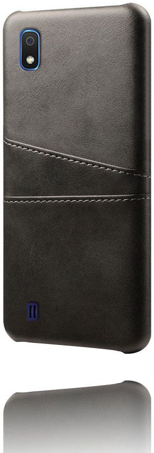 Samsung Galaxy A10 Kunstleren Back Cover met Kaarthouder Zwart afbeelding 5