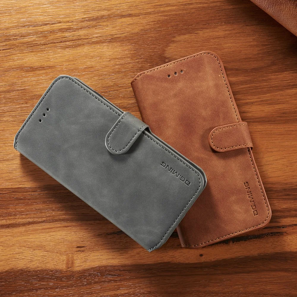 DG Ming Apple iPhone 6(S) Retro Portemonnee Hoesje Bruin afbeelding 3