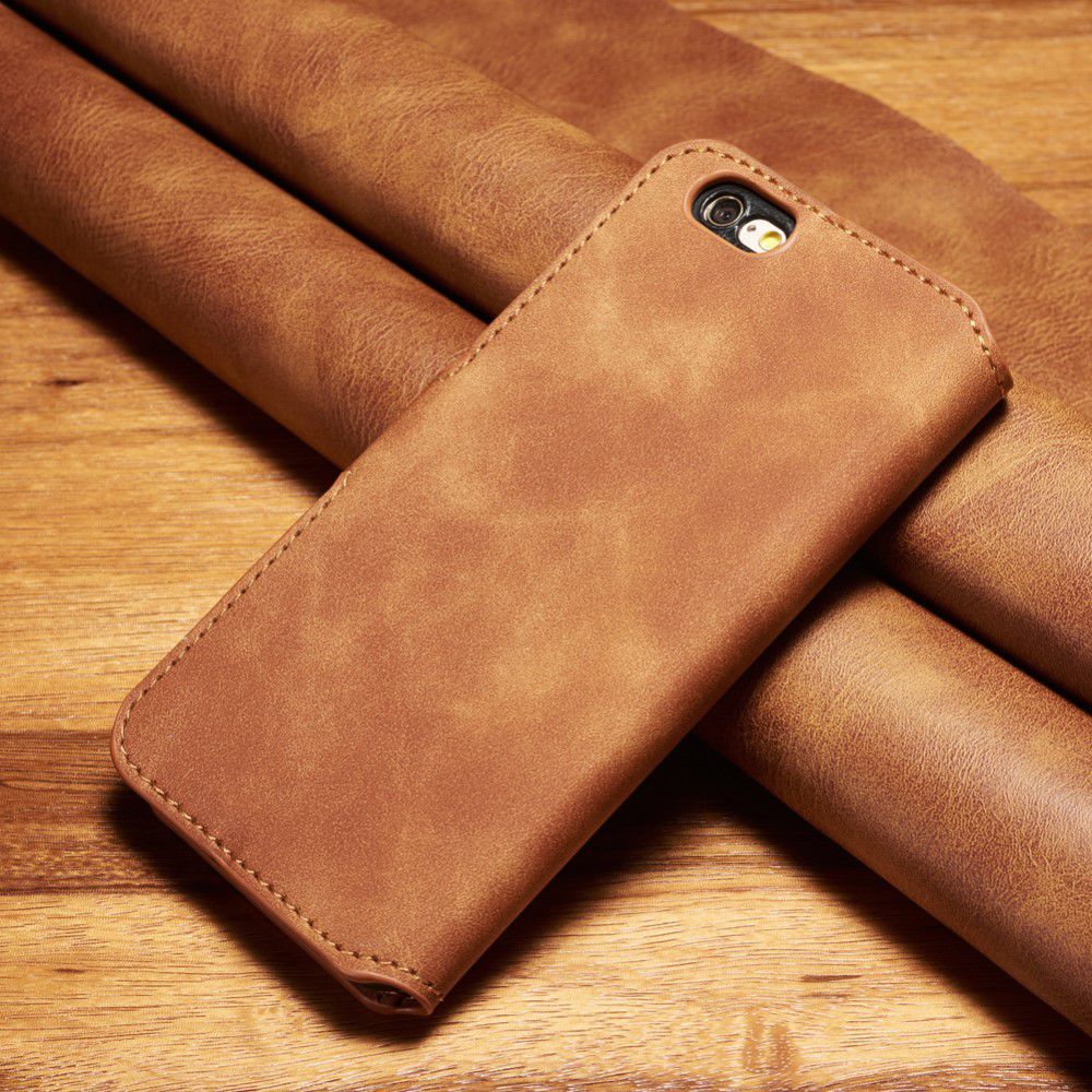 DG Ming Apple iPhone 6(S) Retro Portemonnee Hoesje Bruin afbeelding 2