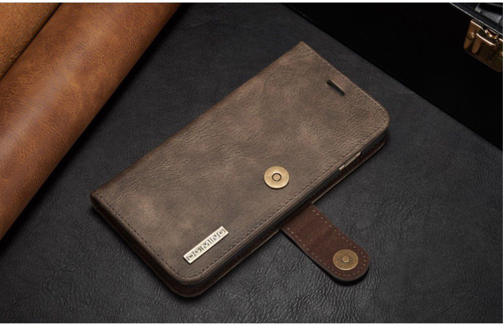 Apple iPhone 6(S) Plus Leren 2-in-1 Bookcase en Back Cover Coffee afbeelding 14
