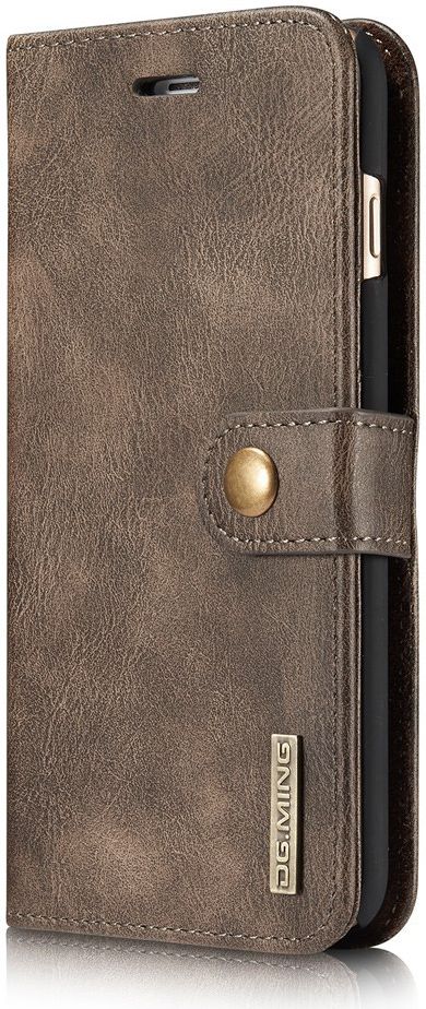 Apple iPhone 6(S) Plus Leren 2-in-1 Bookcase en Back Cover Coffee afbeelding 5