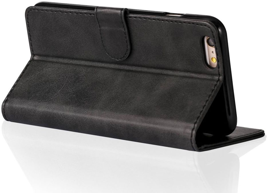 Apple iPhone 6(S) Portemonnee Bookcase Hoesje Splitleer Zwart afbeelding 7
