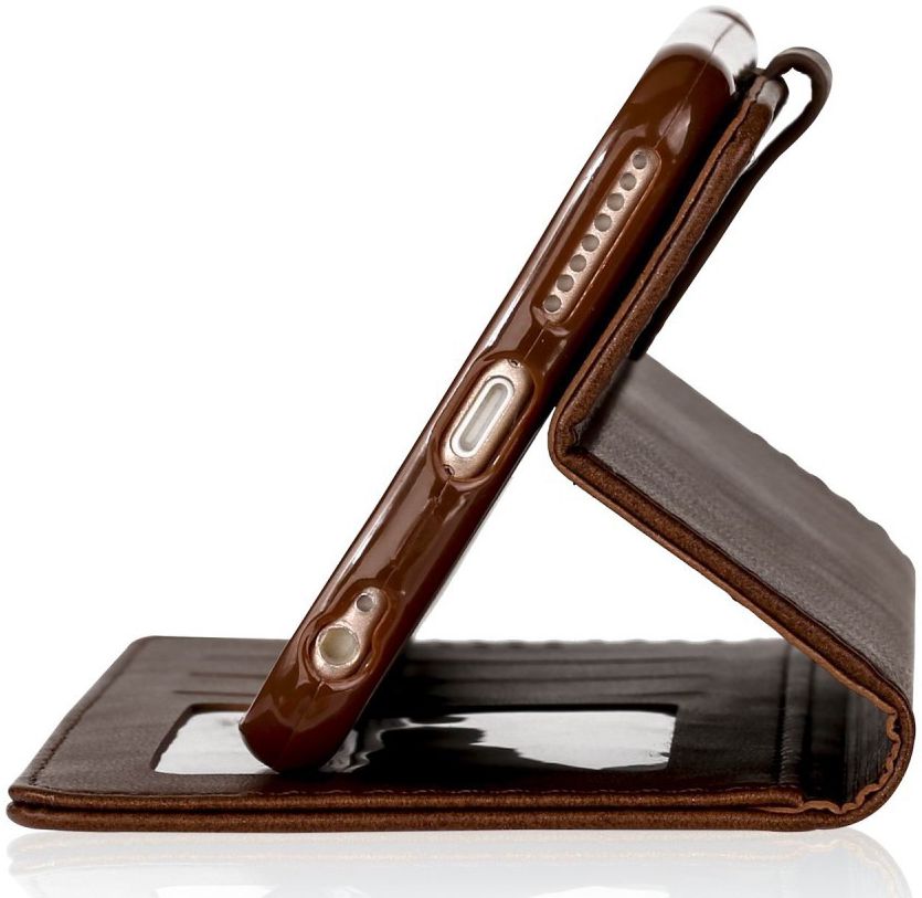 Apple iPhone 6(S) Portemonnee Bookcase Hoesje Splitleer Bruin afbeelding 8