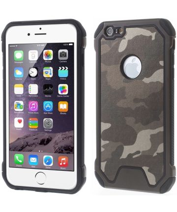 Apple iPhone 6(S) Plus Camouflage Hoesje Groen Hoesjes