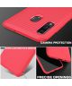 Samsung Galaxy A40 Hoesje Twill Slim Texture Back Cover Rood