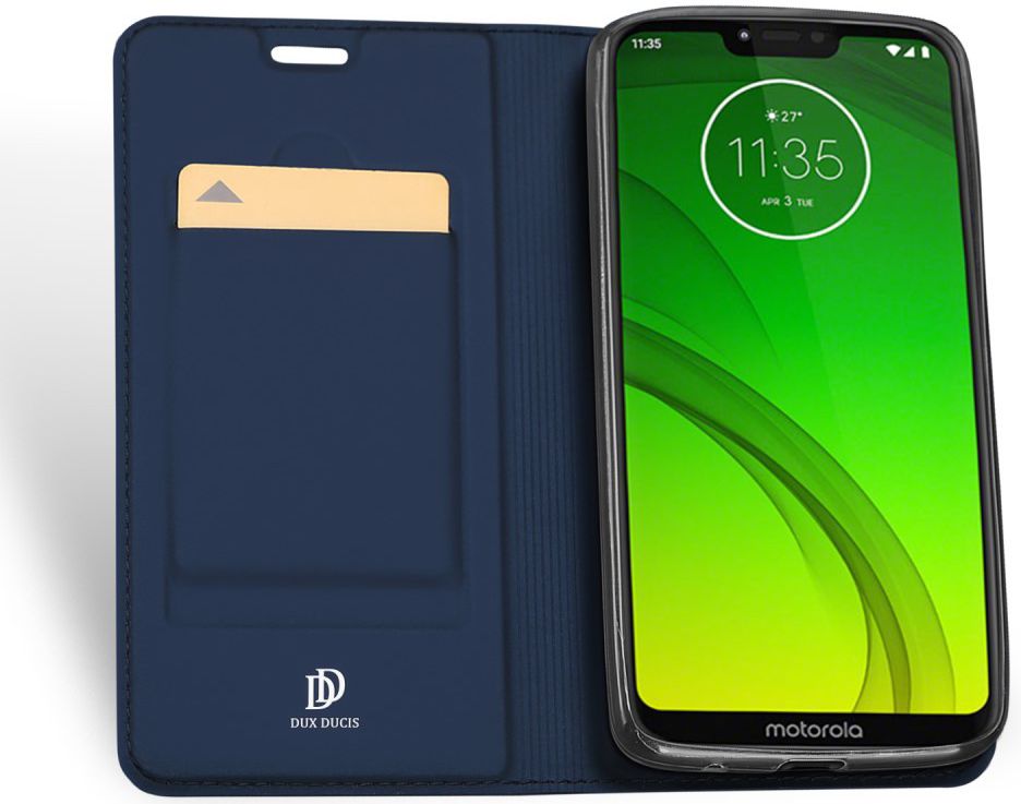Dux Ducis Premium Book Case Motorola Moto G7 Power Hoesje Blauw afbeelding 4