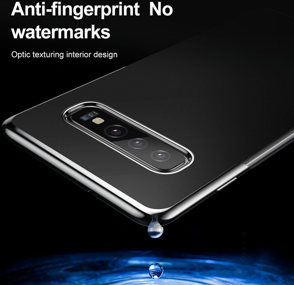 Baseus Shining Transparant TPU Hoesje Samsung Galaxy S10 Zwart afbeelding 9