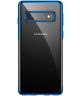 Baseus Shining Transparant TPU Hoesje Samsung Galaxy S10 Plus Blauw