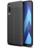 Samsung Galaxy A50 Hoesje TPU Leer Design Zwart