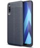 Samsung Galaxy A50 Hoesje TPU Leer Design Blauw