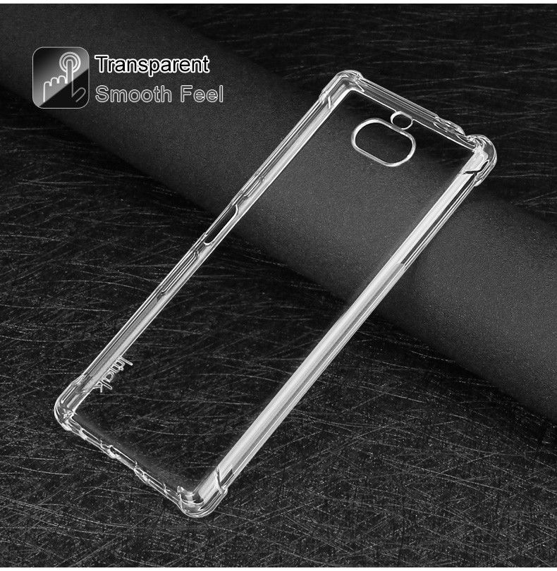 IMAK Sony Xperia 10 Plus Hoesje TPU met Screenprotector Transparant afbeelding 12