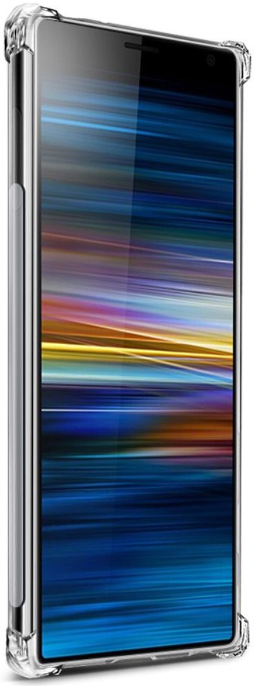 IMAK Sony Xperia 10 Plus Hoesje TPU met Screenprotector Transparant afbeelding 5