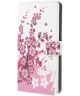 Sony Xperia 10 Portemonnee Hoesje Print Peach Flower
