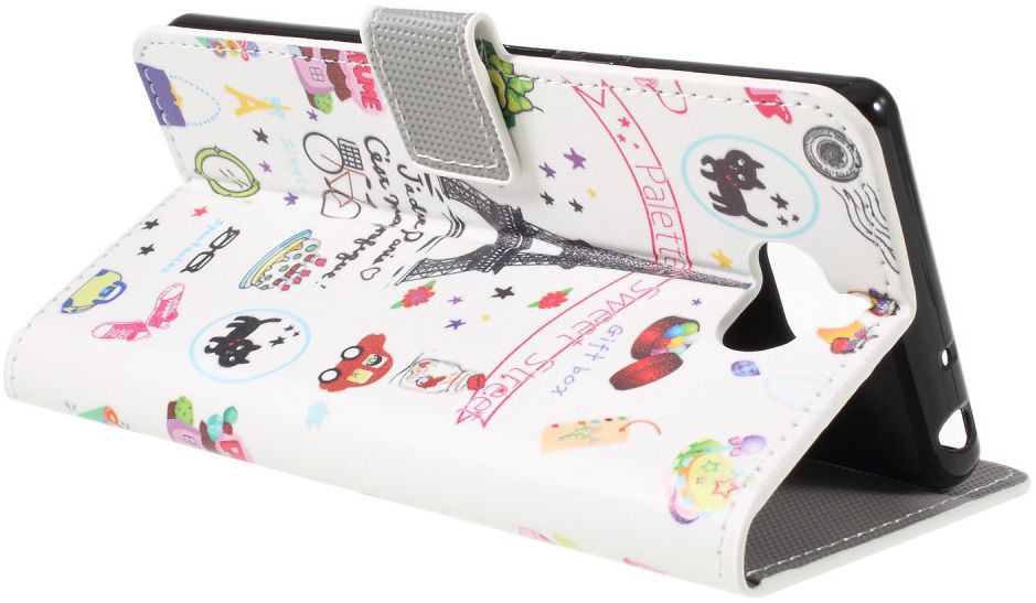 Sony Xperia 10 Portemonnee Hoesje Print Eiffel Tower afbeelding 5