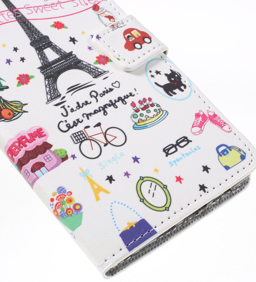 Sony Xperia 10 Portemonnee Hoesje Print Eiffel Tower afbeelding 6