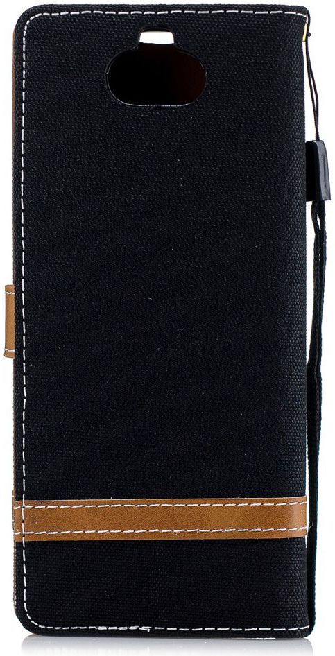 Sony Xperia 10 Jeans Portemonnee Hoesje Zwart afbeelding 4