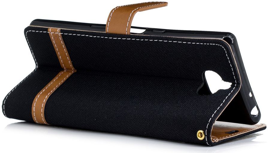 Sony Xperia 10 Jeans Portemonnee Hoesje Zwart afbeelding 5