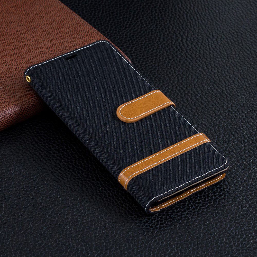 Sony Xperia 10 Jeans Portemonnee Hoesje Zwart afbeelding 9