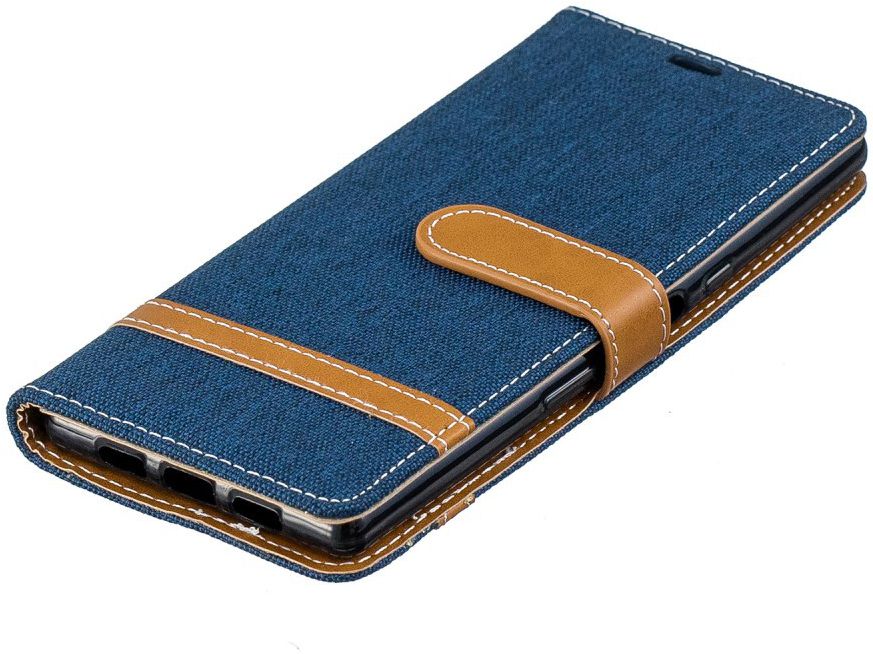 Sony Xperia 10 Jeans Portemonnee Hoesje Blauw afbeelding 9