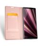 Dux Ducis Skin Pro Series Flip Hoesje Sony Xperia 10 Plus Roze