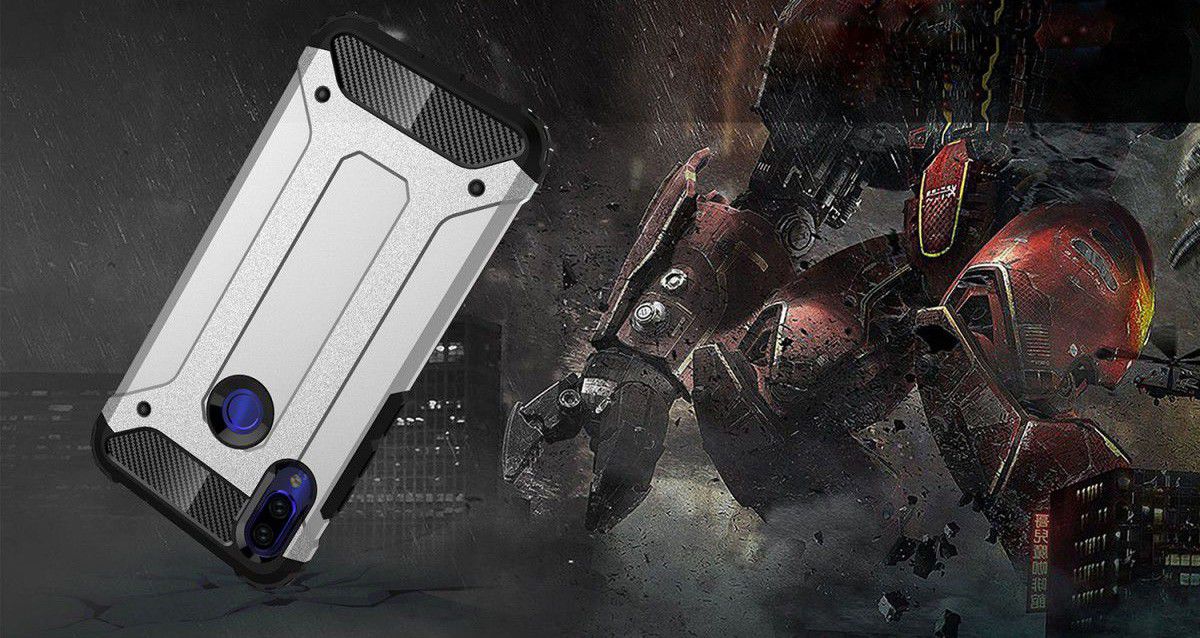 Xiaomi Redmi Note 7 Hybride Hoesje Blauw afbeelding 7