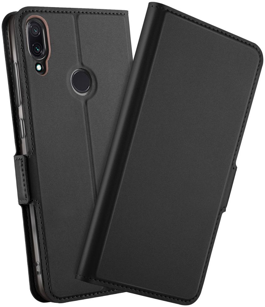 Xiaomi Redmi Note 7 Luxe Portemonnee Hoesje Zwart afbeelding 1