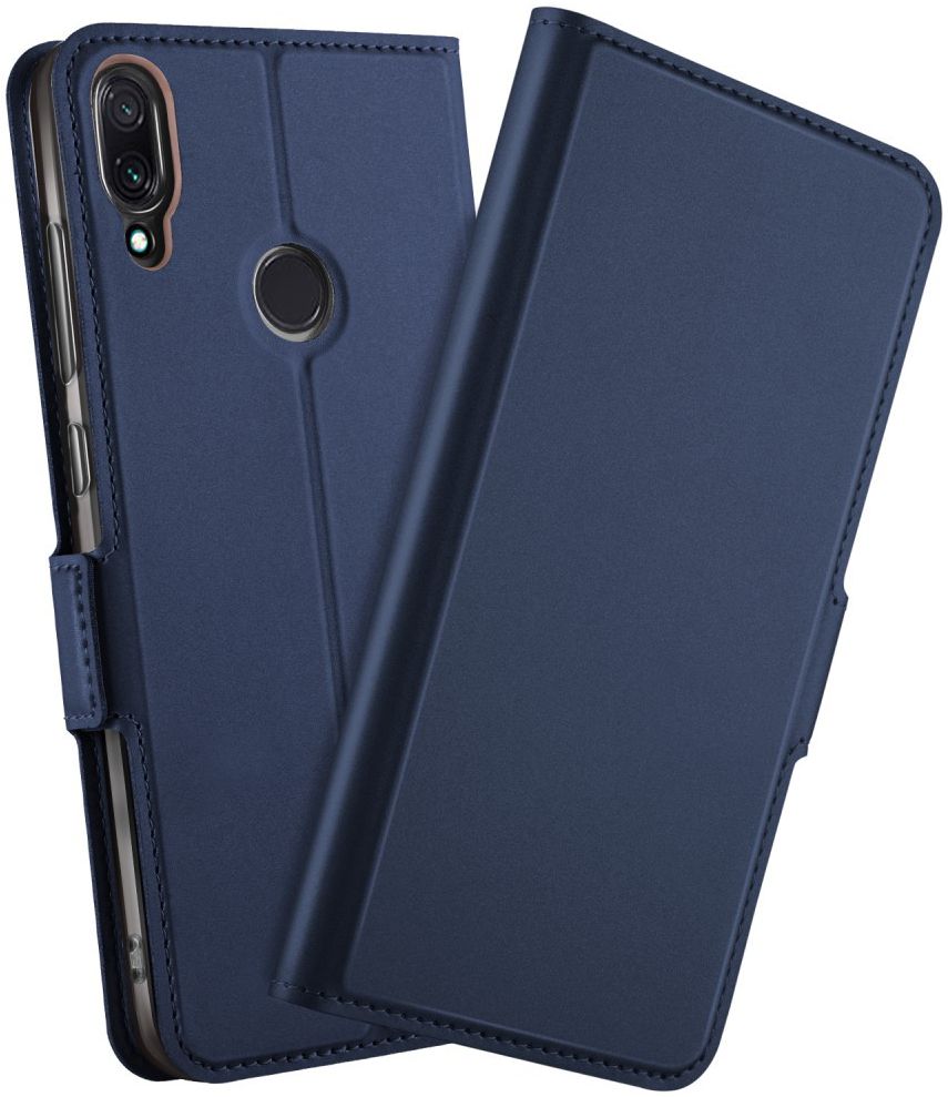 Xiaomi Redmi Note 7 Luxe Portemonnee Hoesje Blauw afbeelding 1