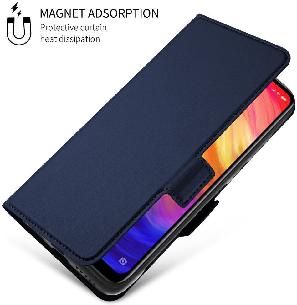 Xiaomi Redmi Note 7 Luxe Portemonnee Hoesje Blauw afbeelding 2