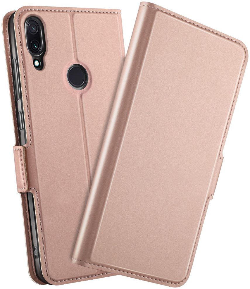 Xiaomi Redmi Note 7 Luxe Portemonnee Hoesje Rose Gold afbeelding 1