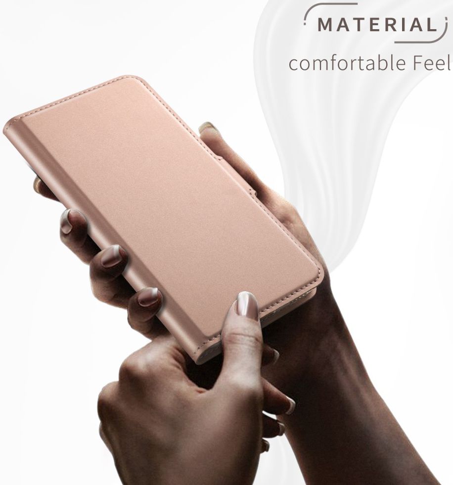 Xiaomi Redmi Note 7 Luxe Portemonnee Hoesje Rose Gold afbeelding 3