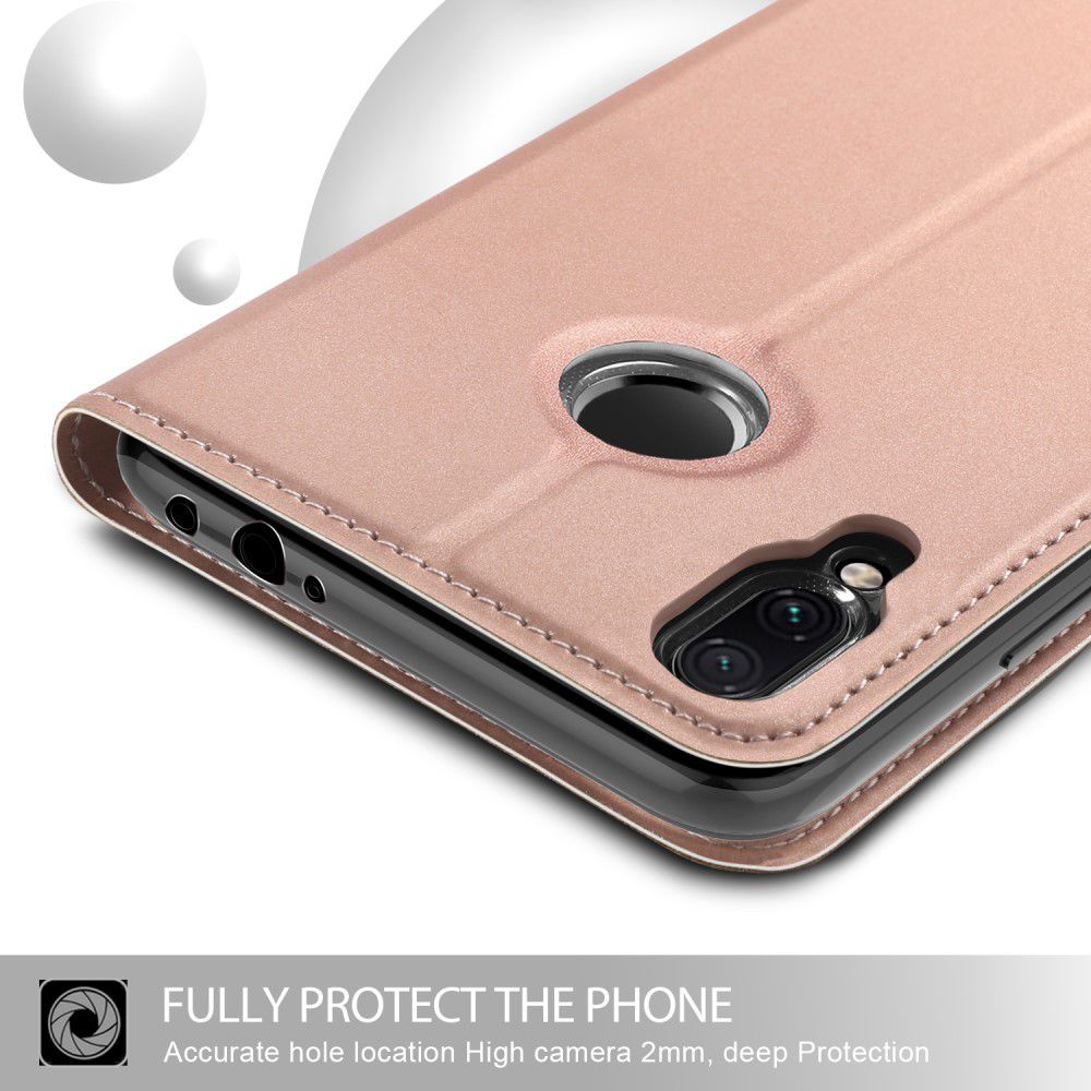 Xiaomi Redmi Note 7 Luxe Portemonnee Hoesje Rose Gold afbeelding 5