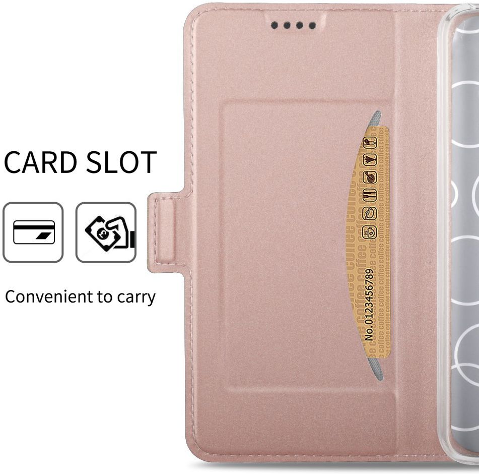 Xiaomi Redmi Note 7 Luxe Portemonnee Hoesje Rose Gold afbeelding 7