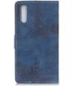 Xiaomi Mi 9 Vintage Portemonnee Hoesje Blauw